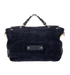 Tillie Satchel, &pound;220, Handbags, Navy, Suede, Back view